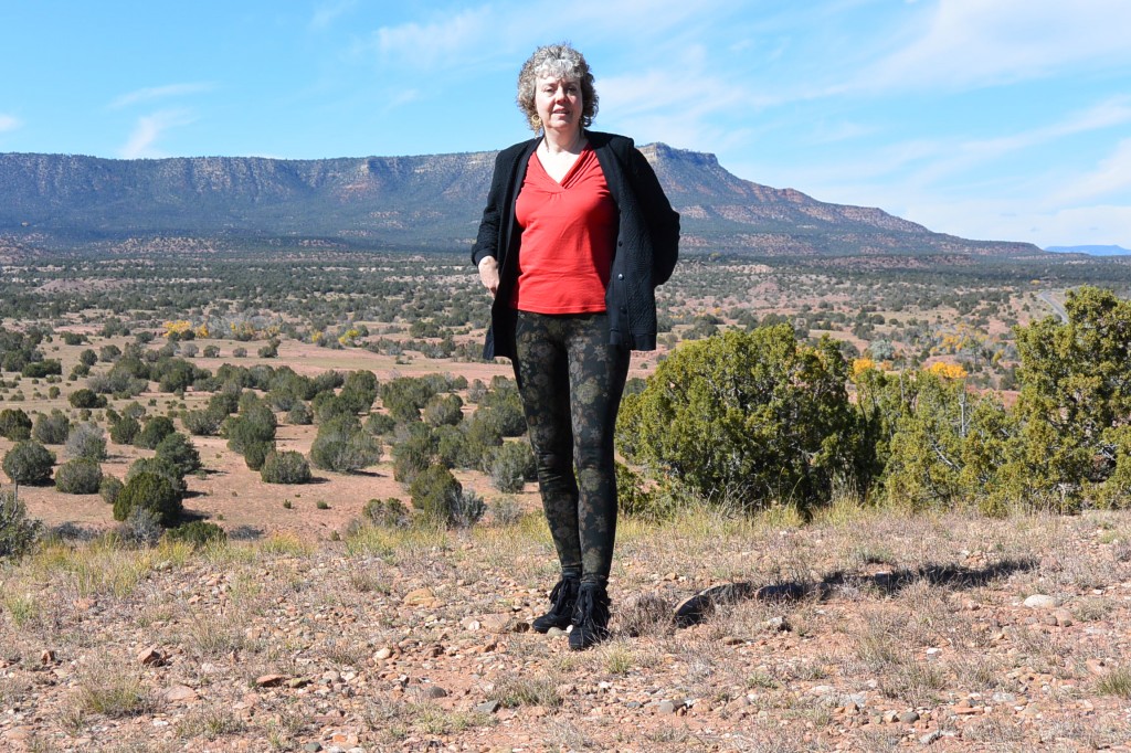 Nina on a holy native site.